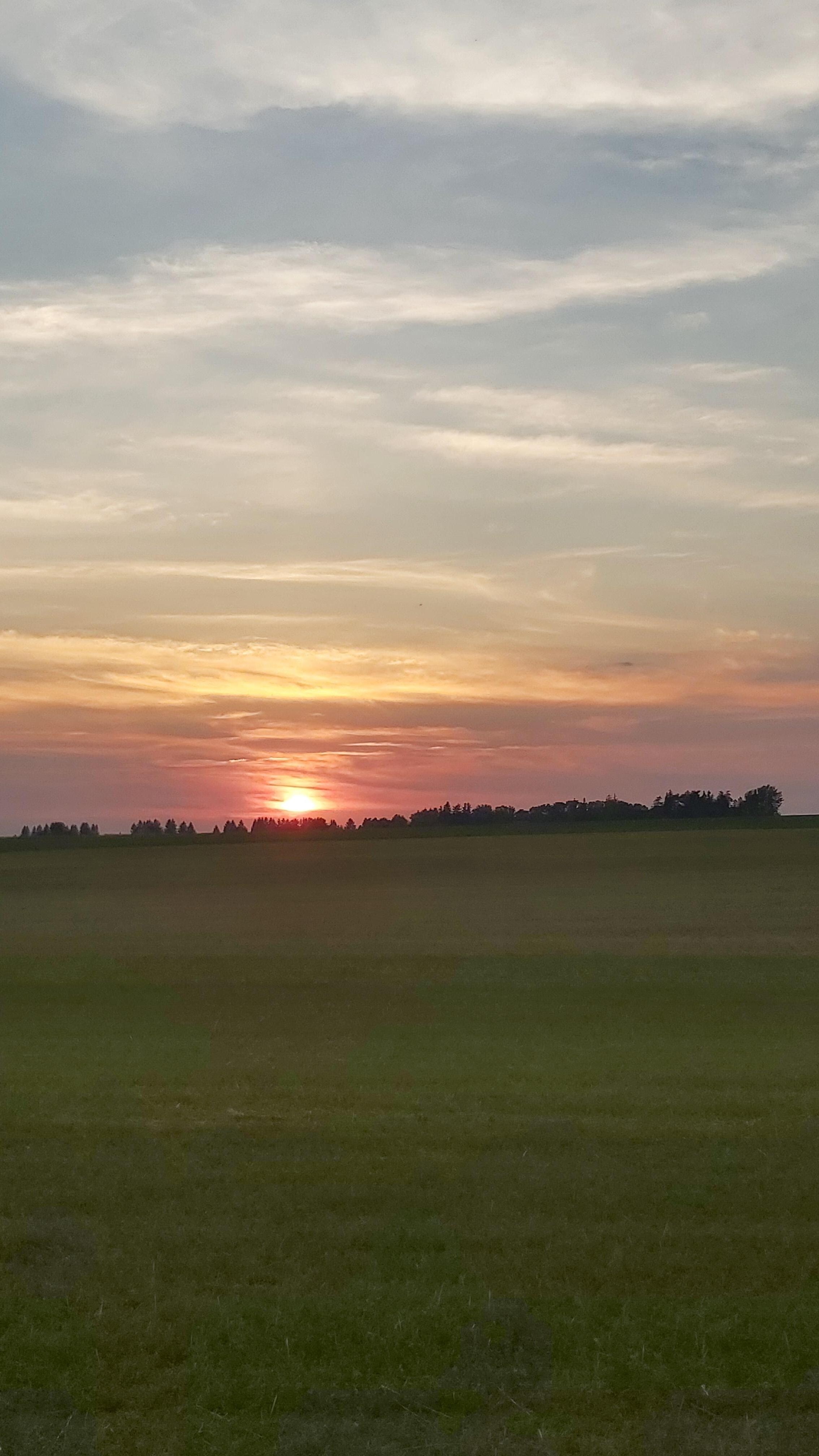 Sunset.