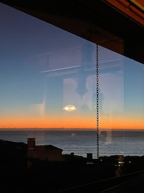 Sunset view from living room