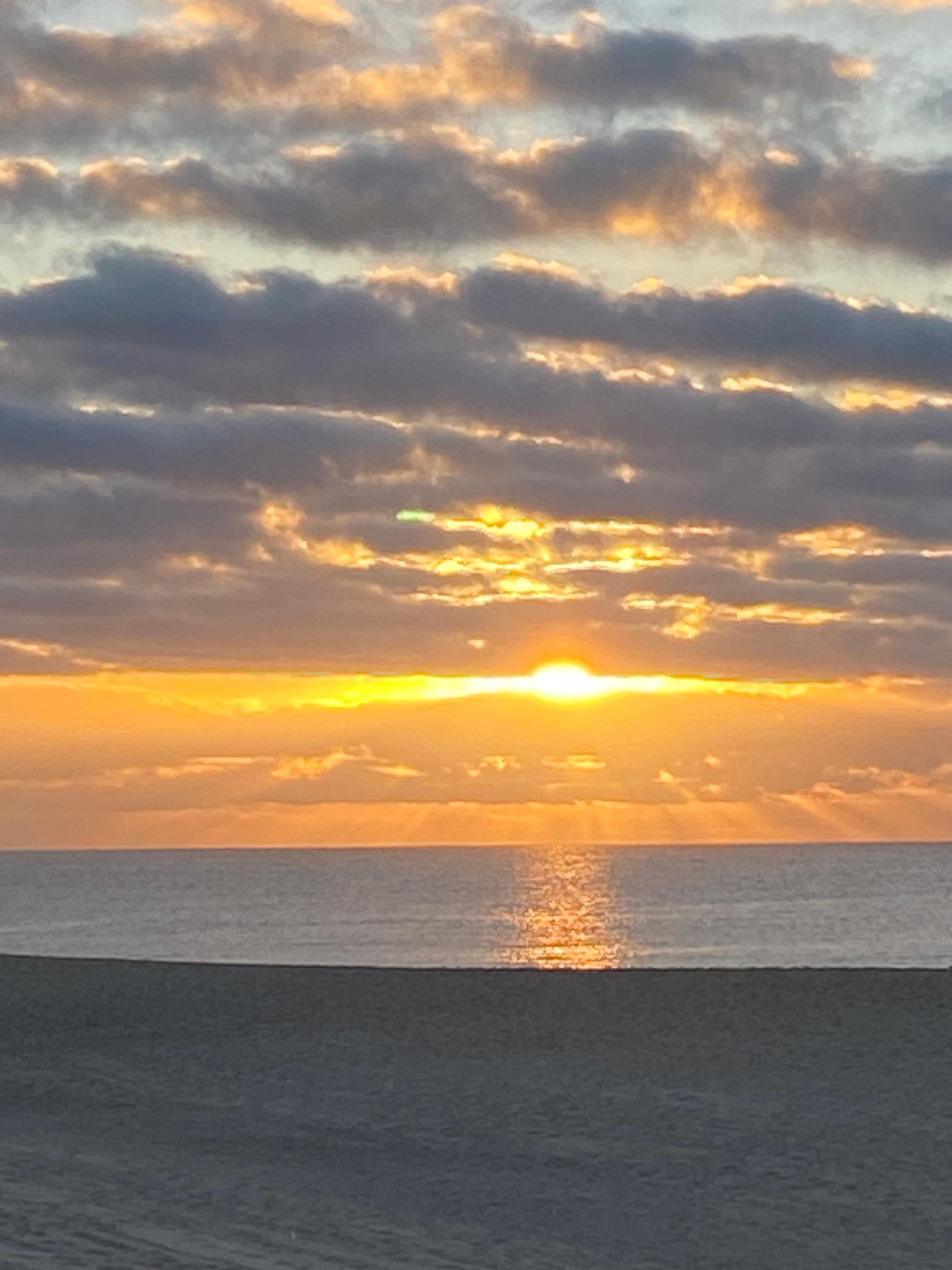 Sunrise from the beach