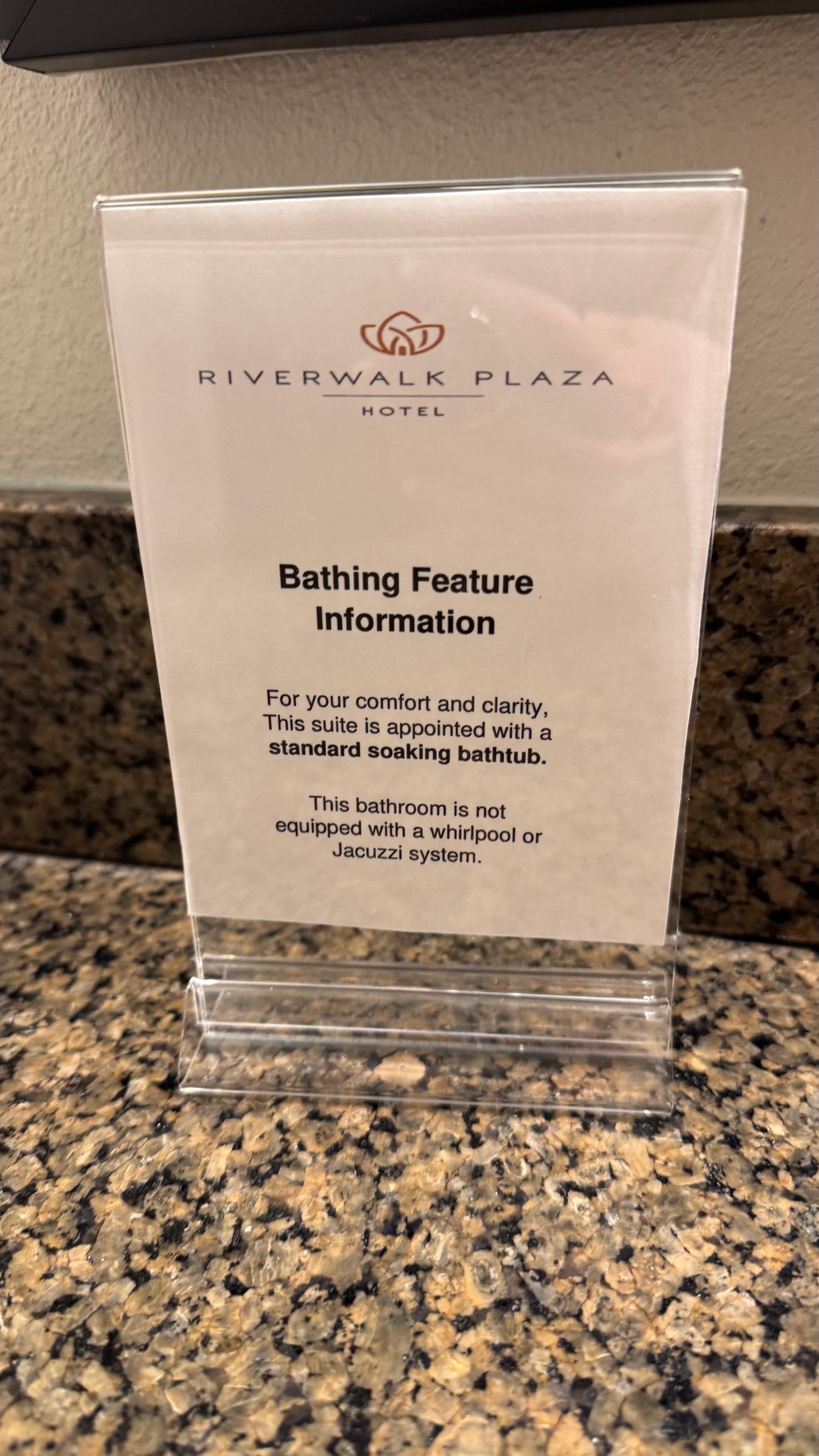 They show pictures of a jetted tub as if it’s working, just false advertising. Gets you to choose a better room only to be let down once you arrive.