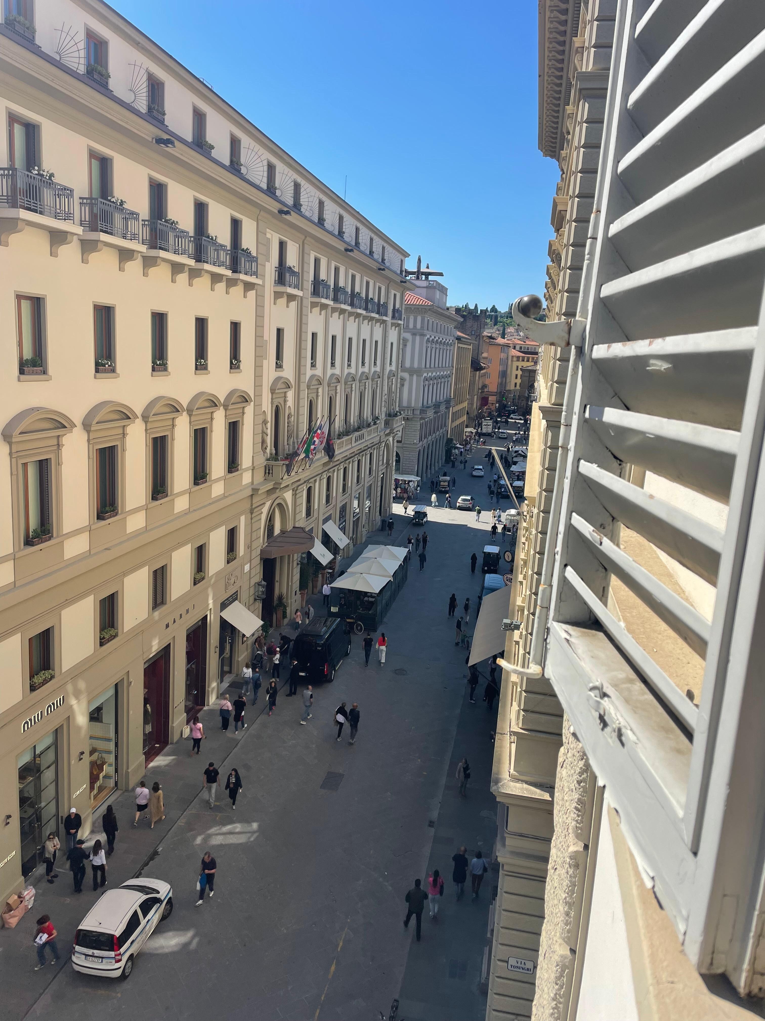 From the apartment window.