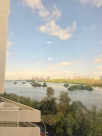 Vista da janela do corredor