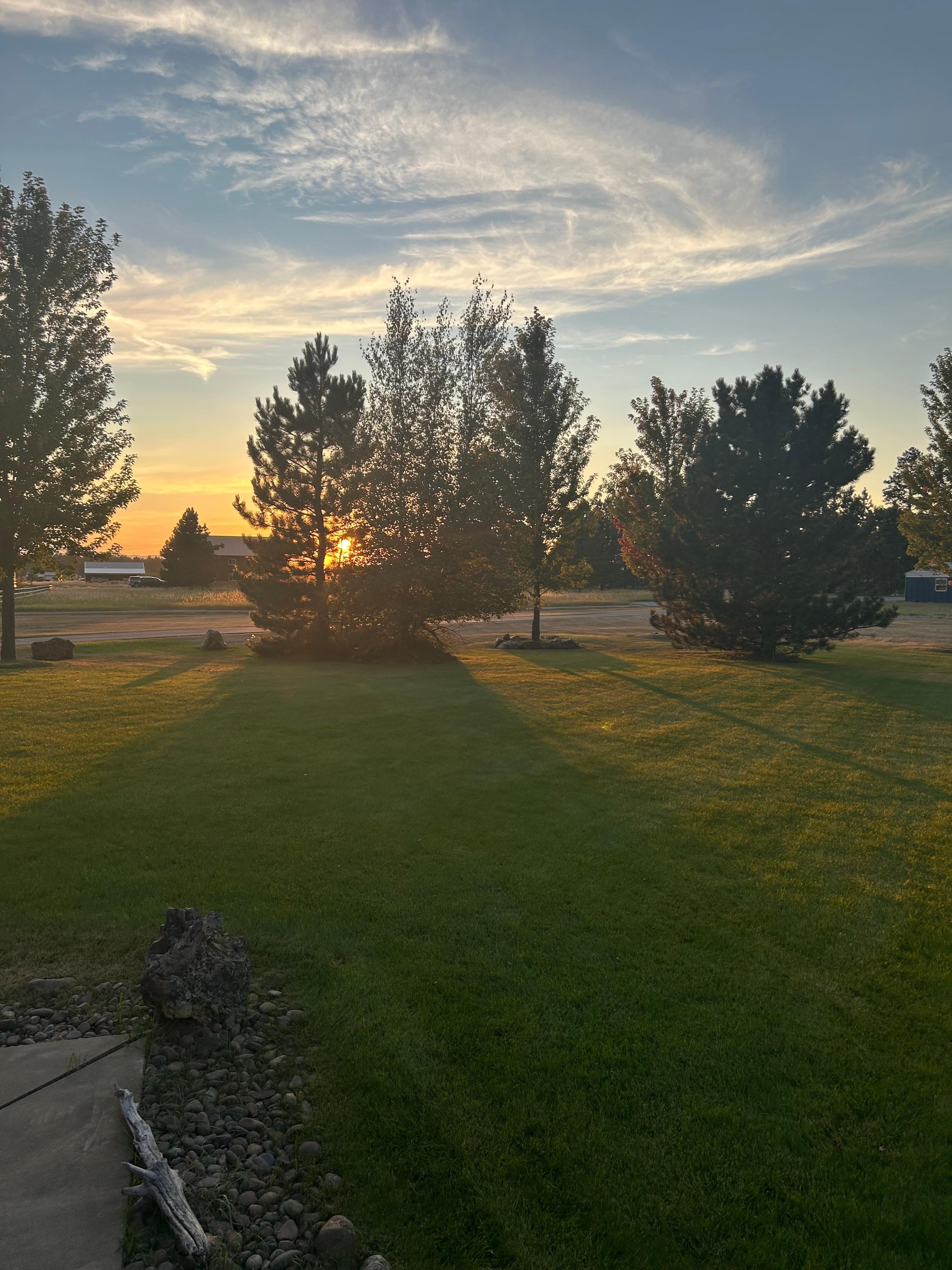 Sunset from front deck.
