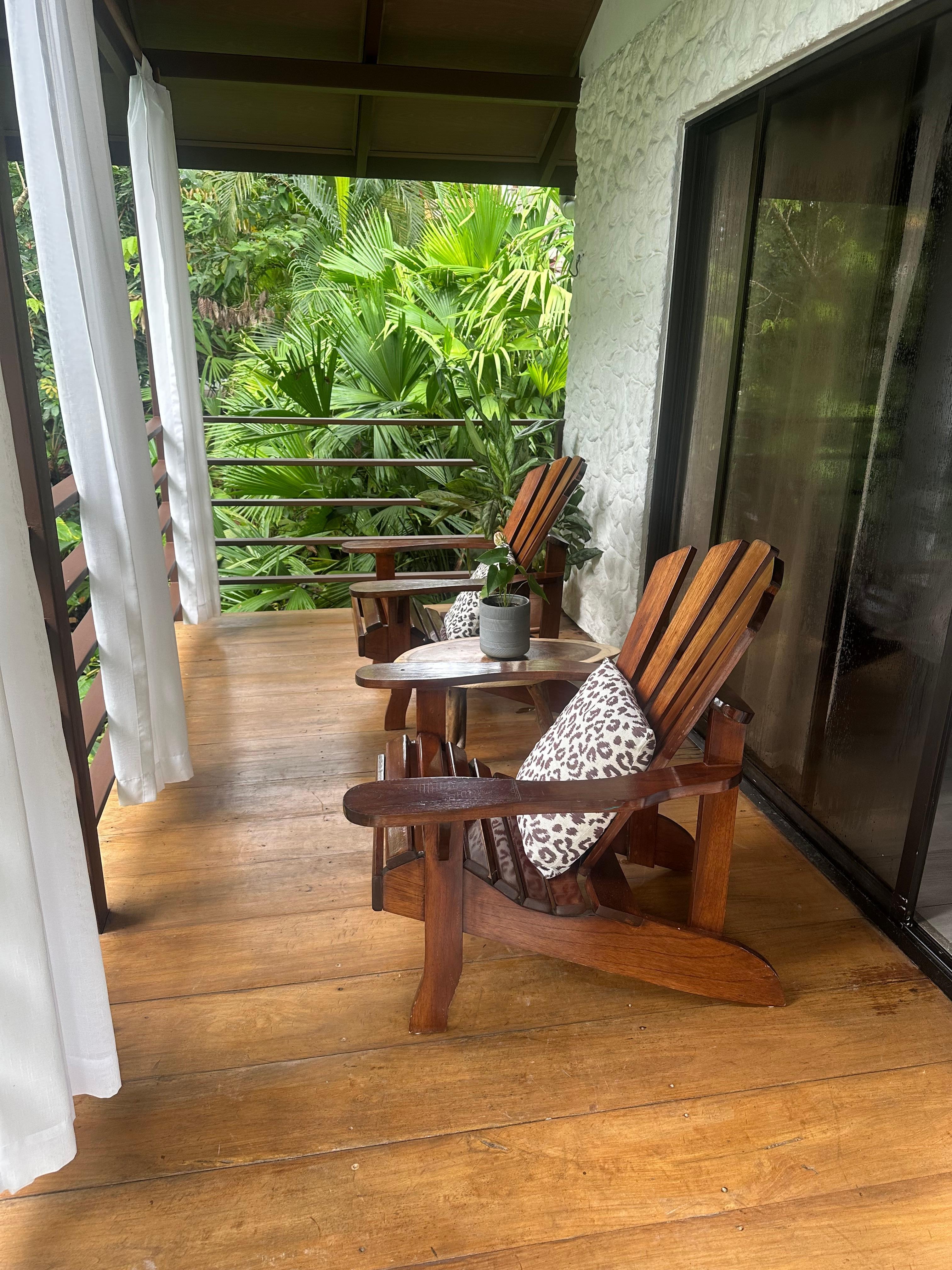 Our balcony off bungalow 7.