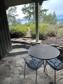 Our private patio over looking the ocean