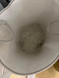 Black mould in laundry basket