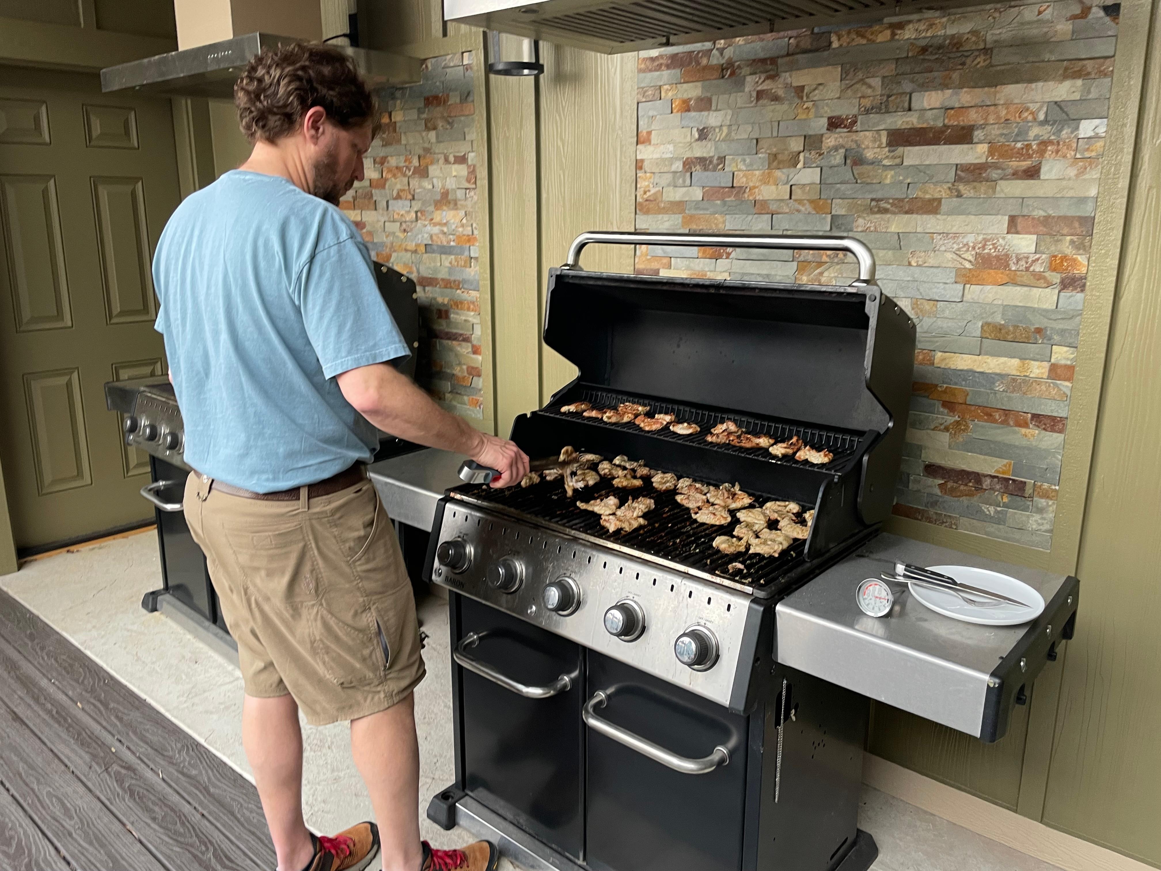 Cooking chicken for 15 hungry folks