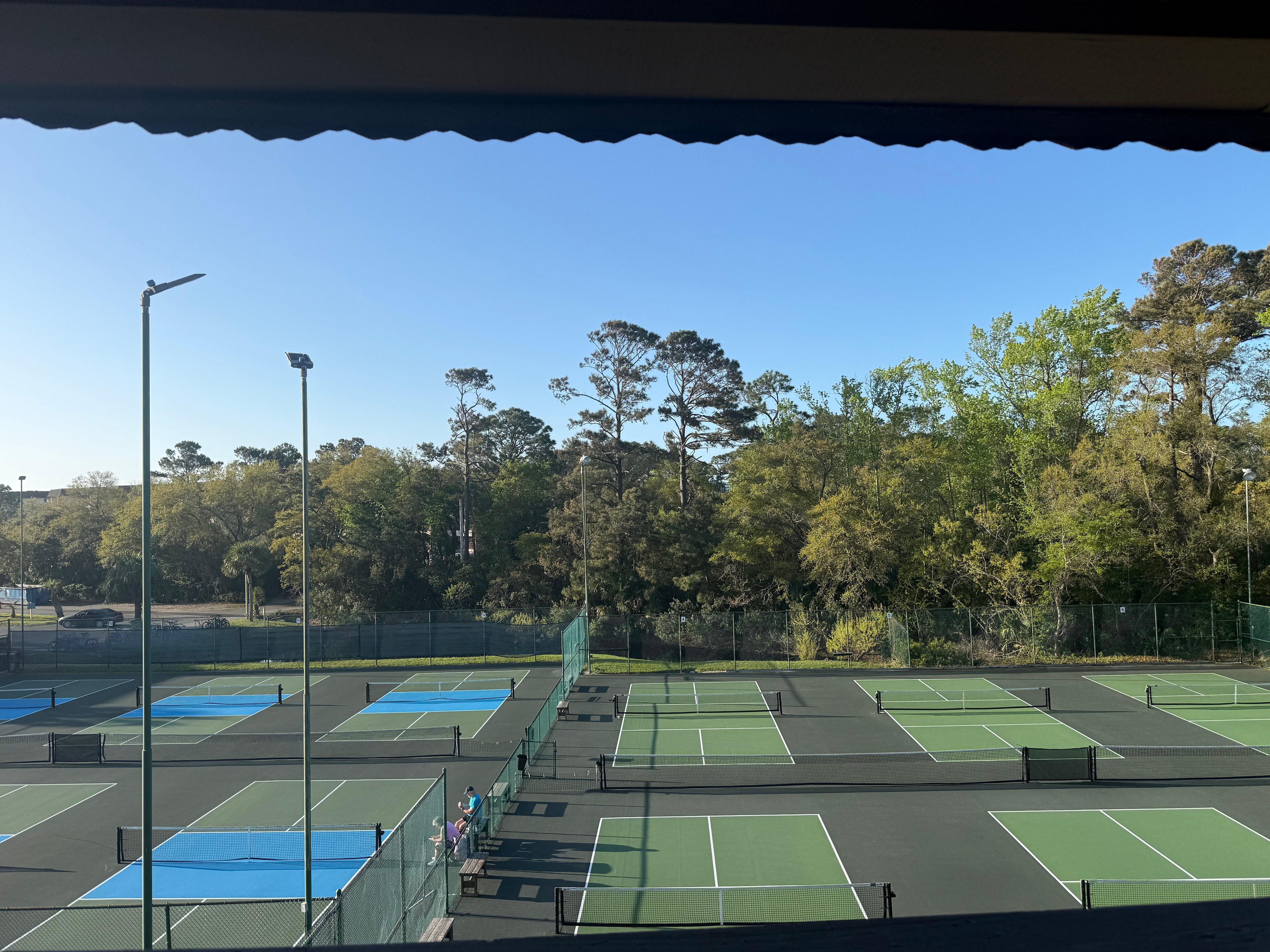 Right outside the condo