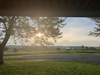 Sunrise on the front porch rocker