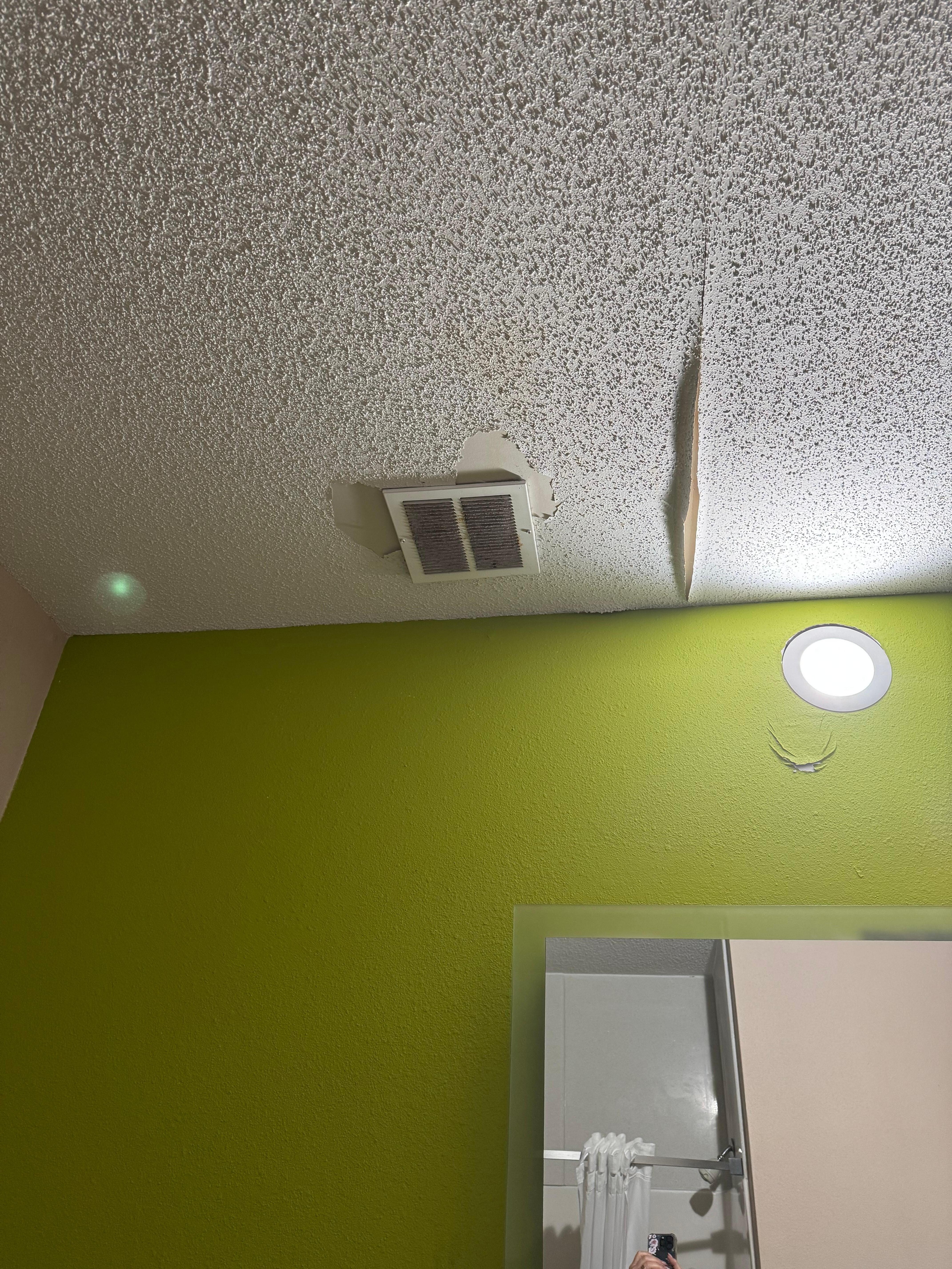 More of ceiling and wall.