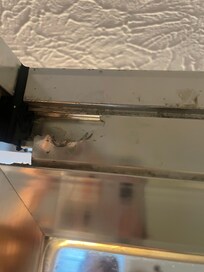 Shower door totally came off the rails making it unusable.