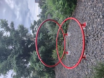 Artwork along riverwalk.