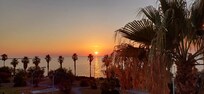 Foto al tramonto dalla balcone della camera