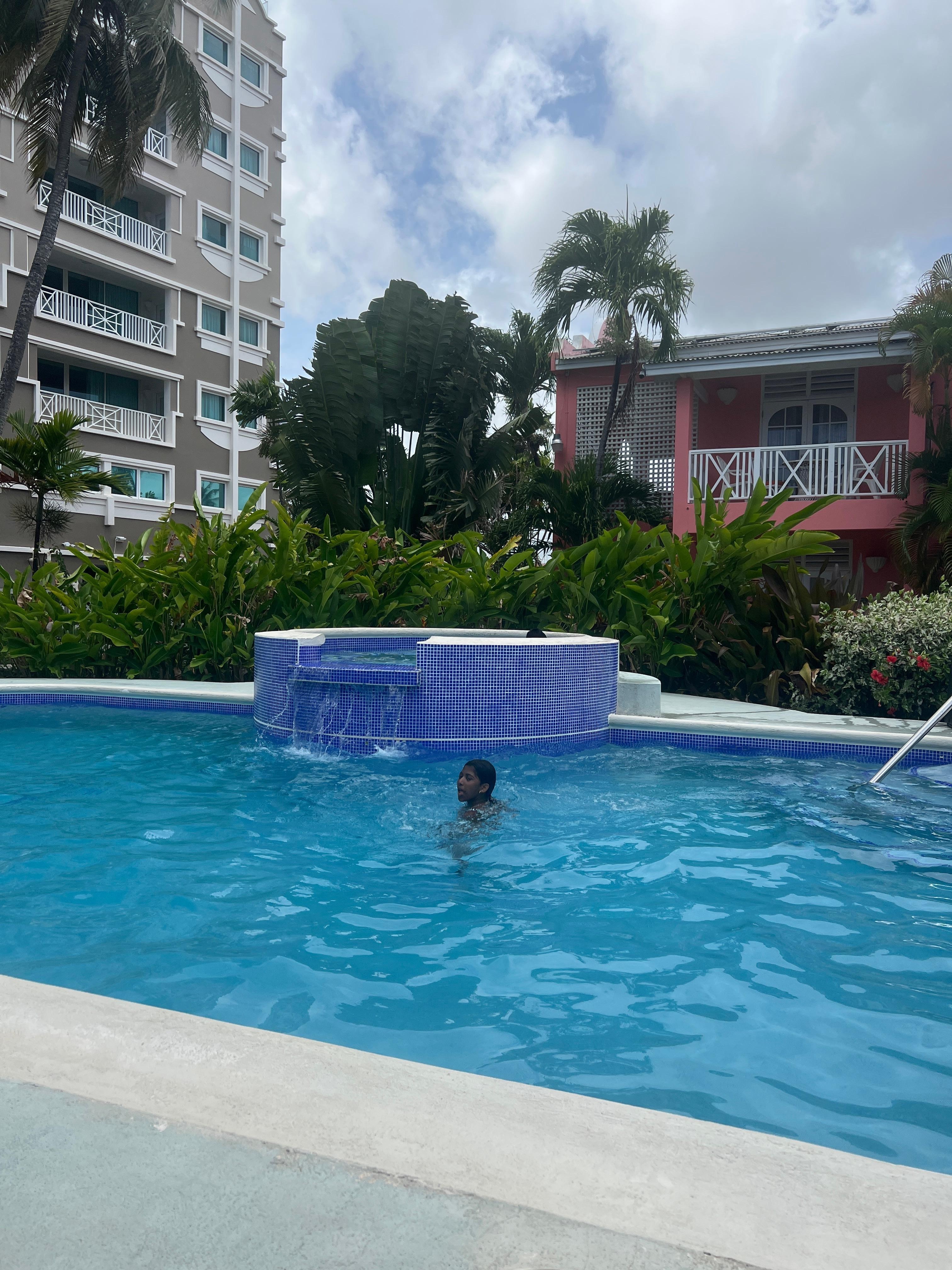 My kids in Garden pool, which is their favorite