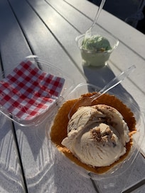 Homemade ice cream at the Salty Shanty