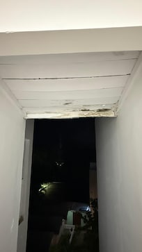 Rusty entrance to apartment.