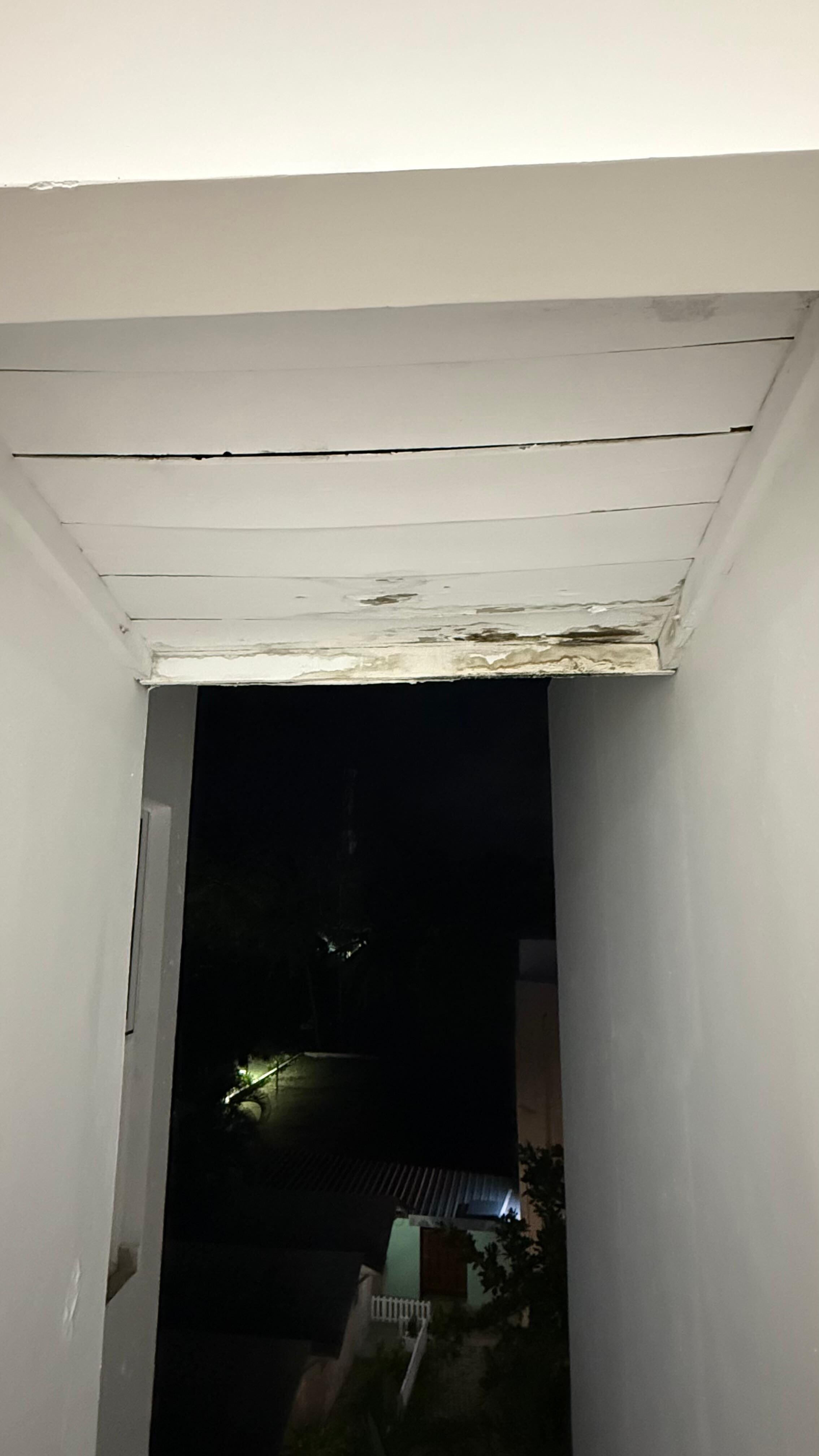 Rusty entrance to apartment.