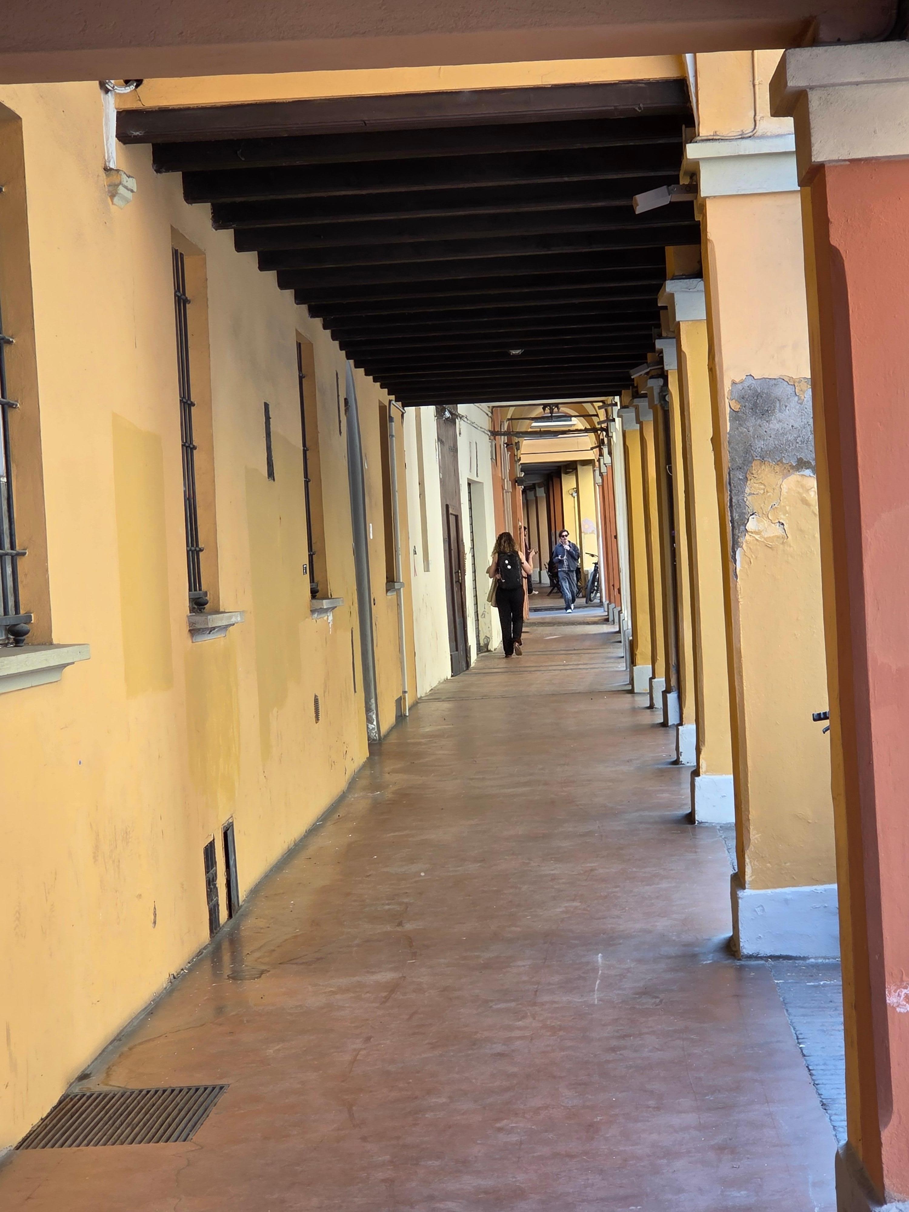 One of the many porticoes in the city.