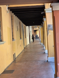 One of the many porticoes in the city.