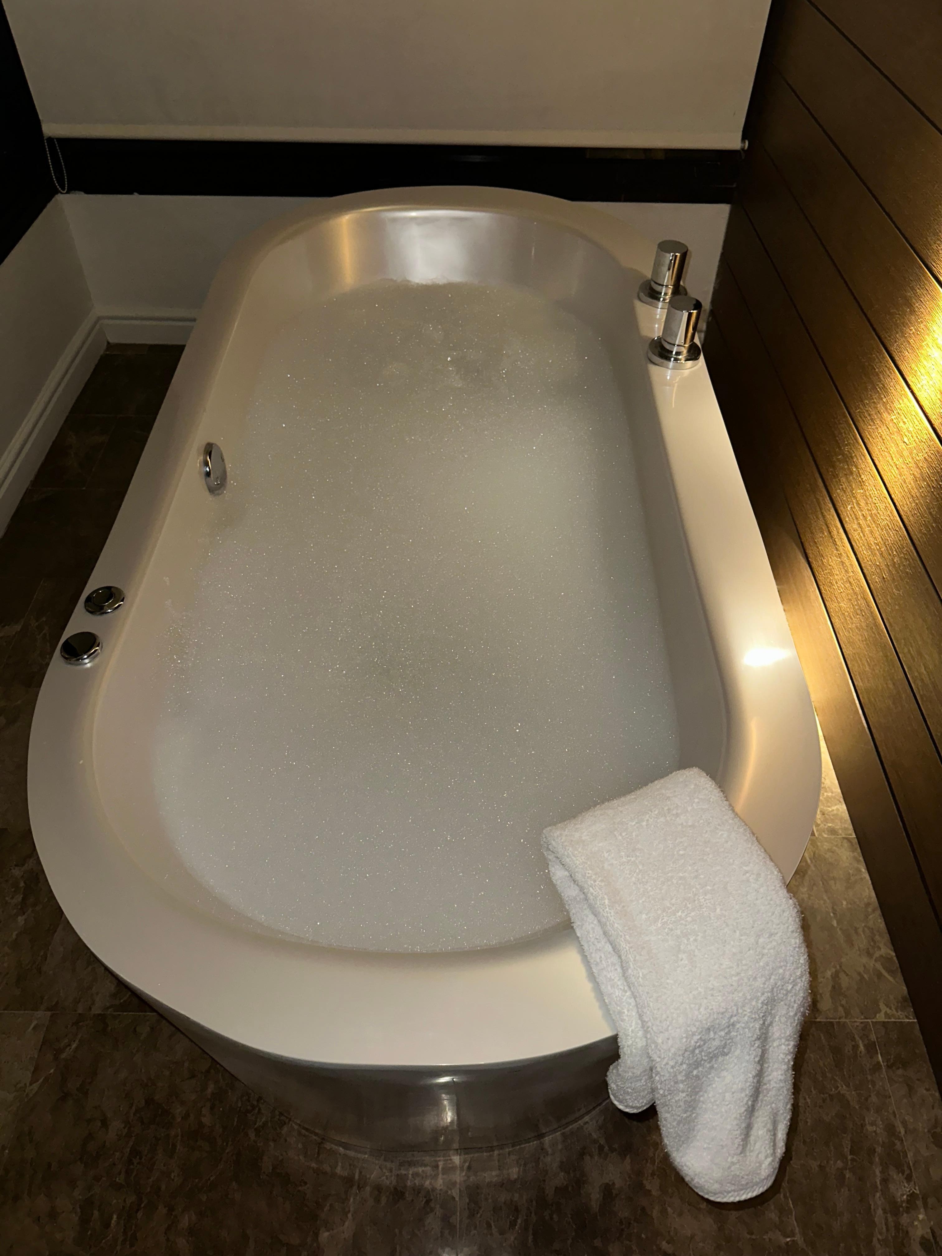 Nightly turndown service after our romantic beach dinner