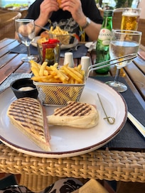 Lunch at the poolside restaurant