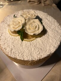 Lemon wedding cake.