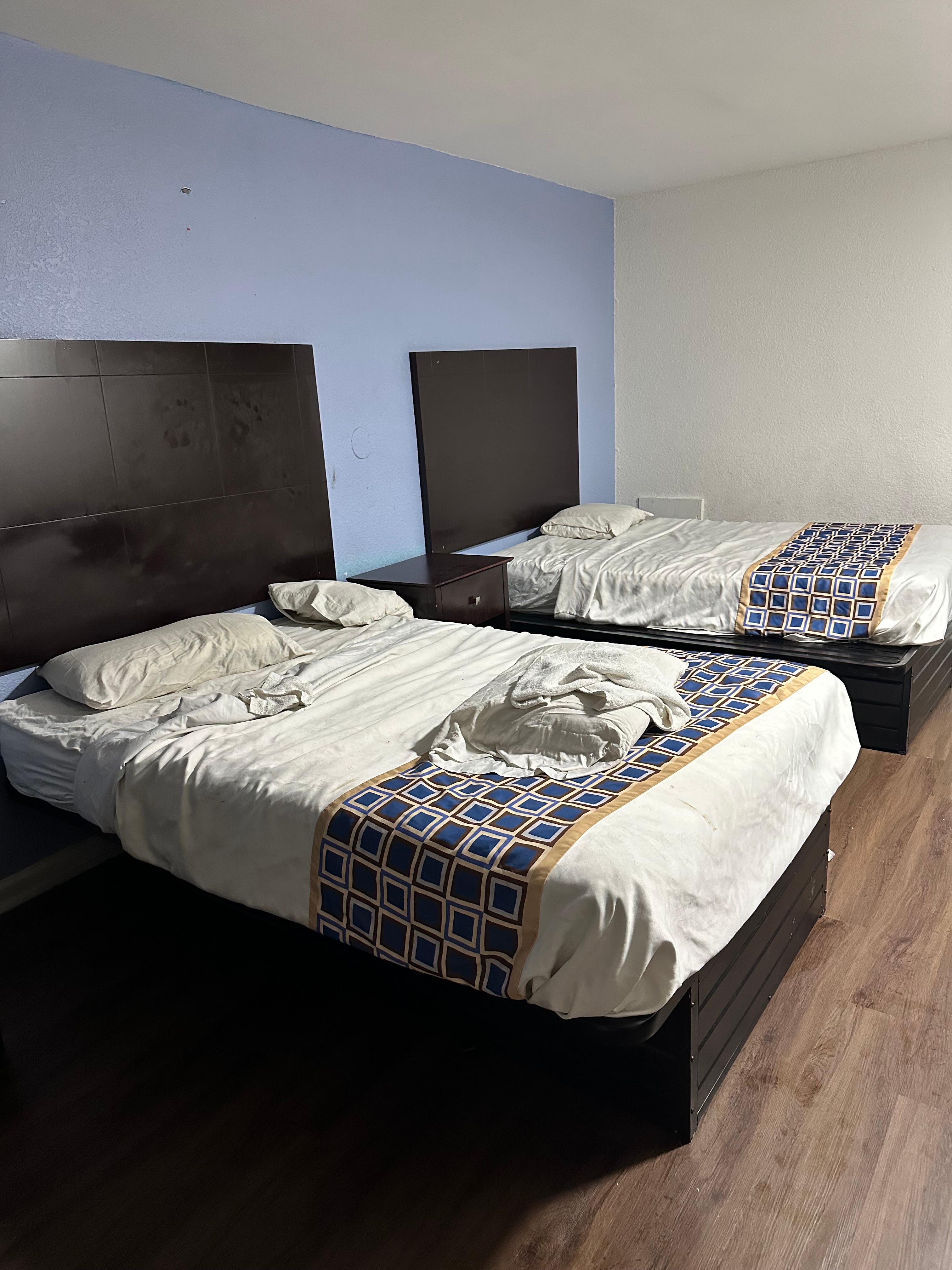 Second room, looked slept in. 