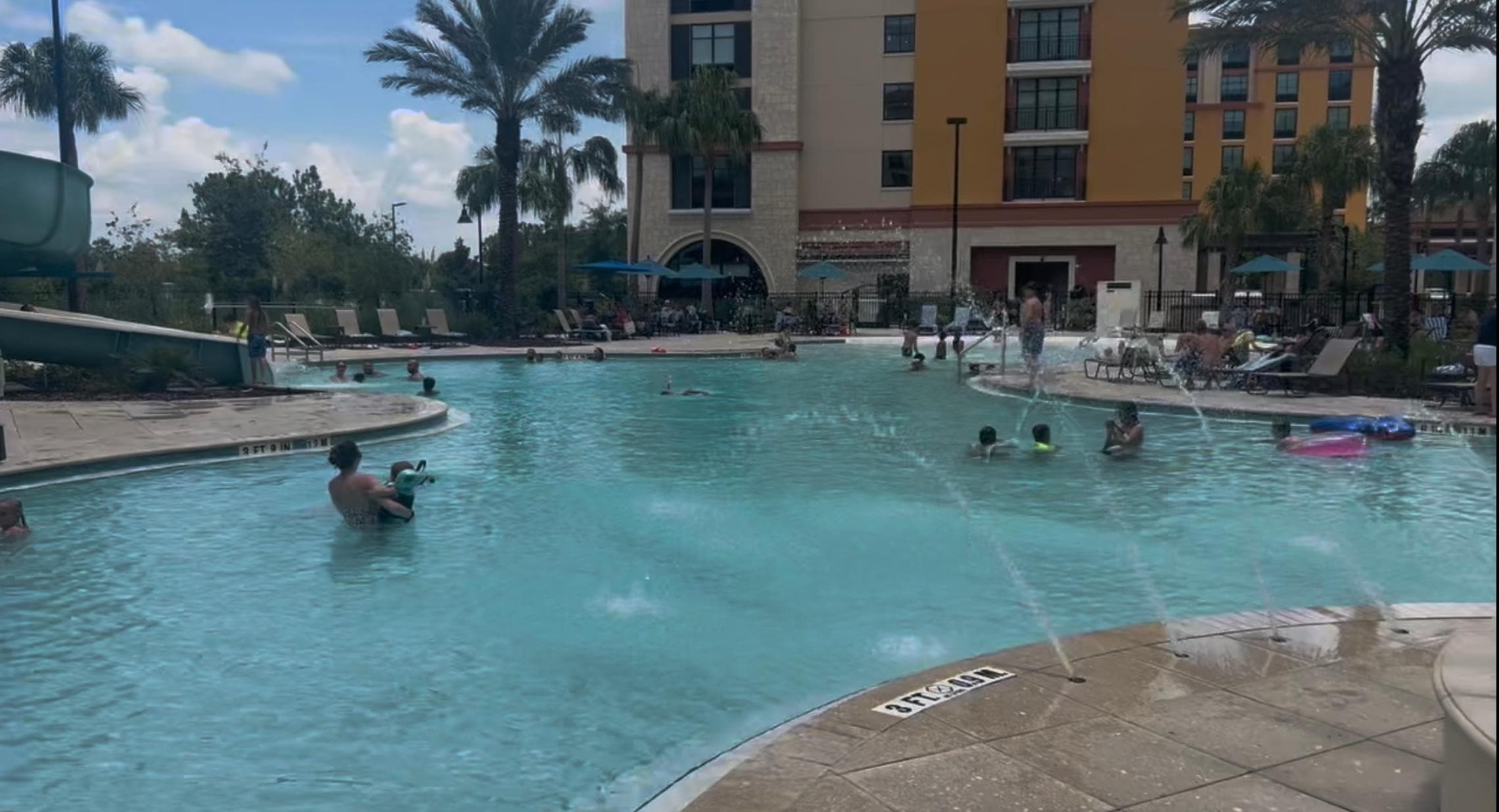 Pool area was clean.