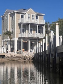 The home from the water, kayaking