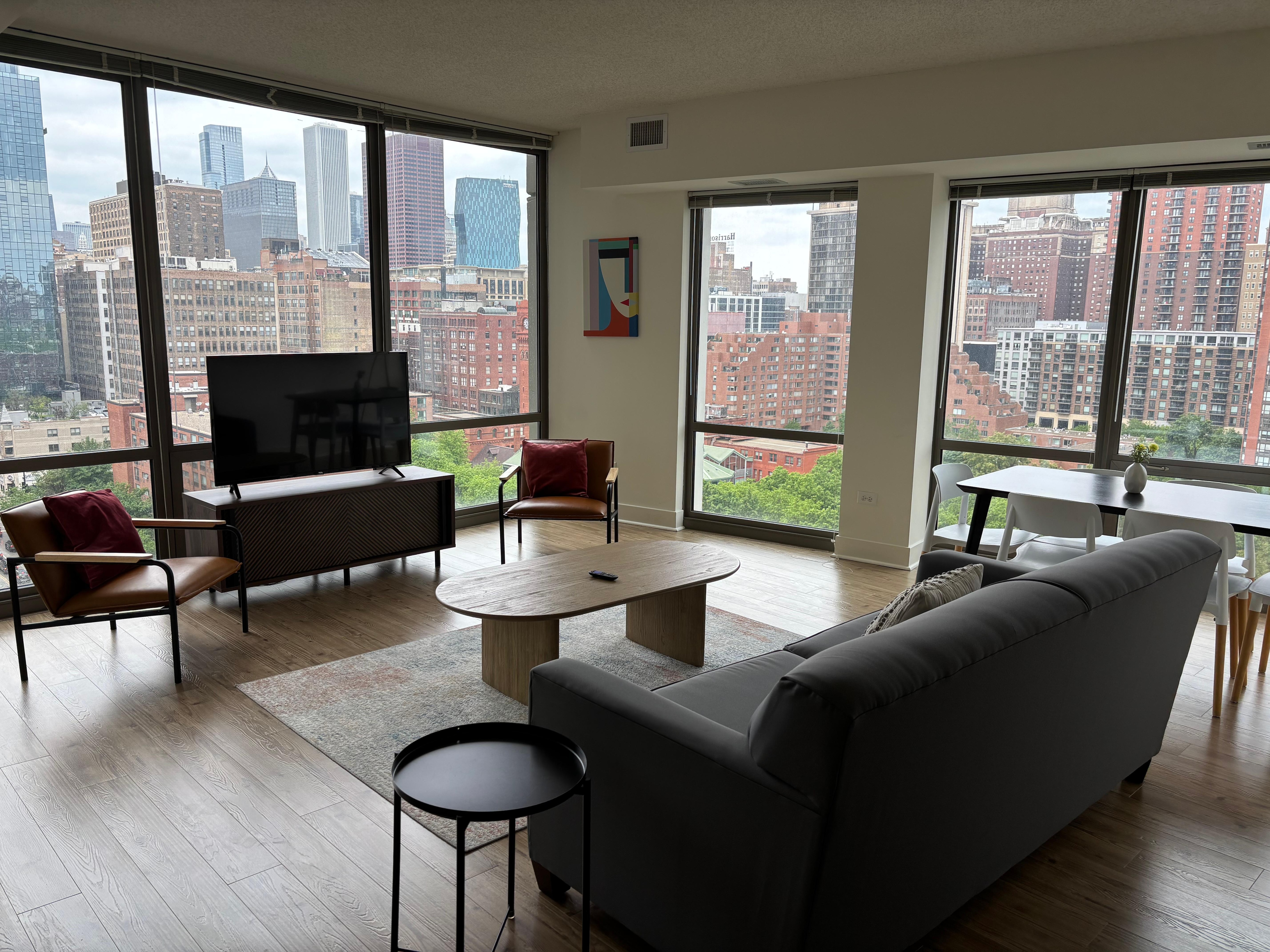 Living room area with gorgeous views
