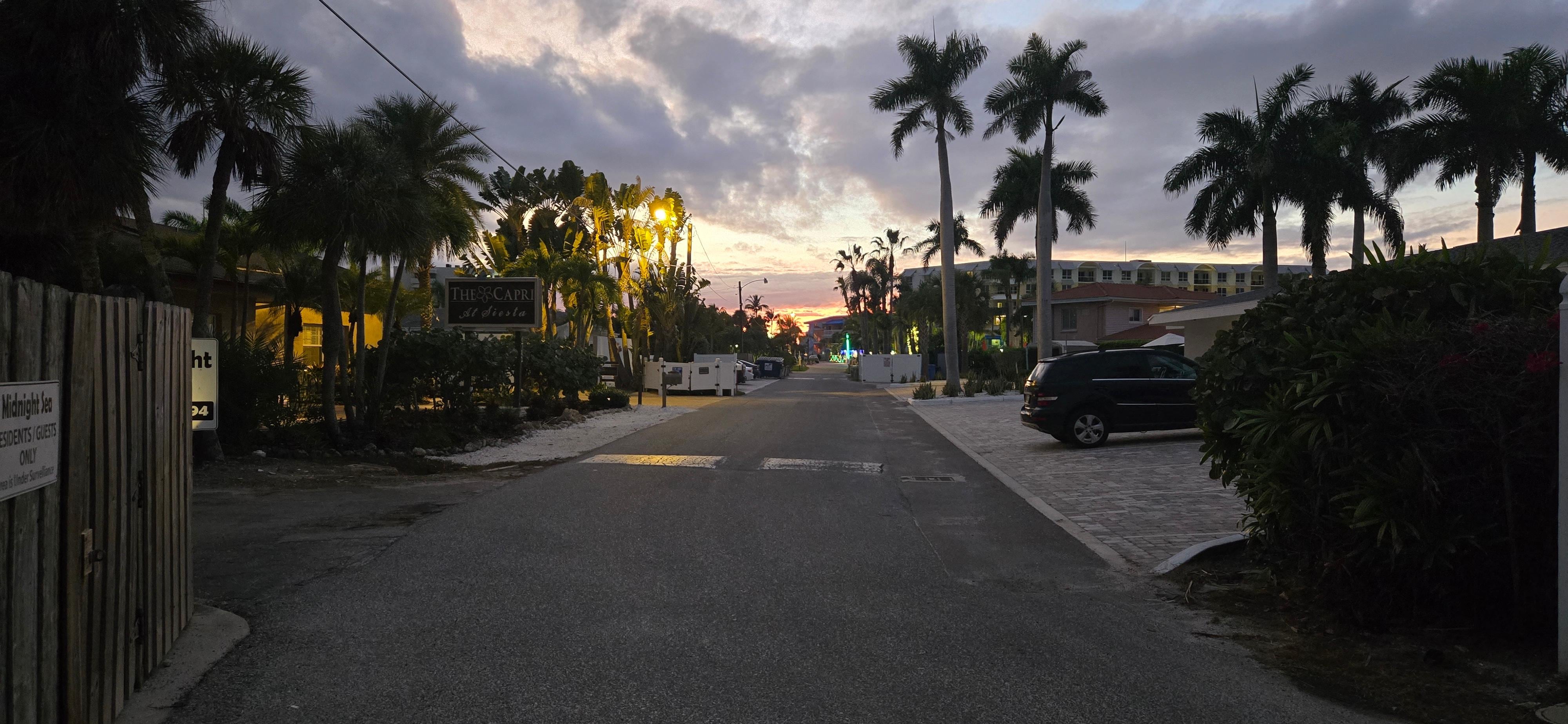 Walkway towards beach