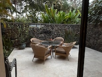 A serene and private patio