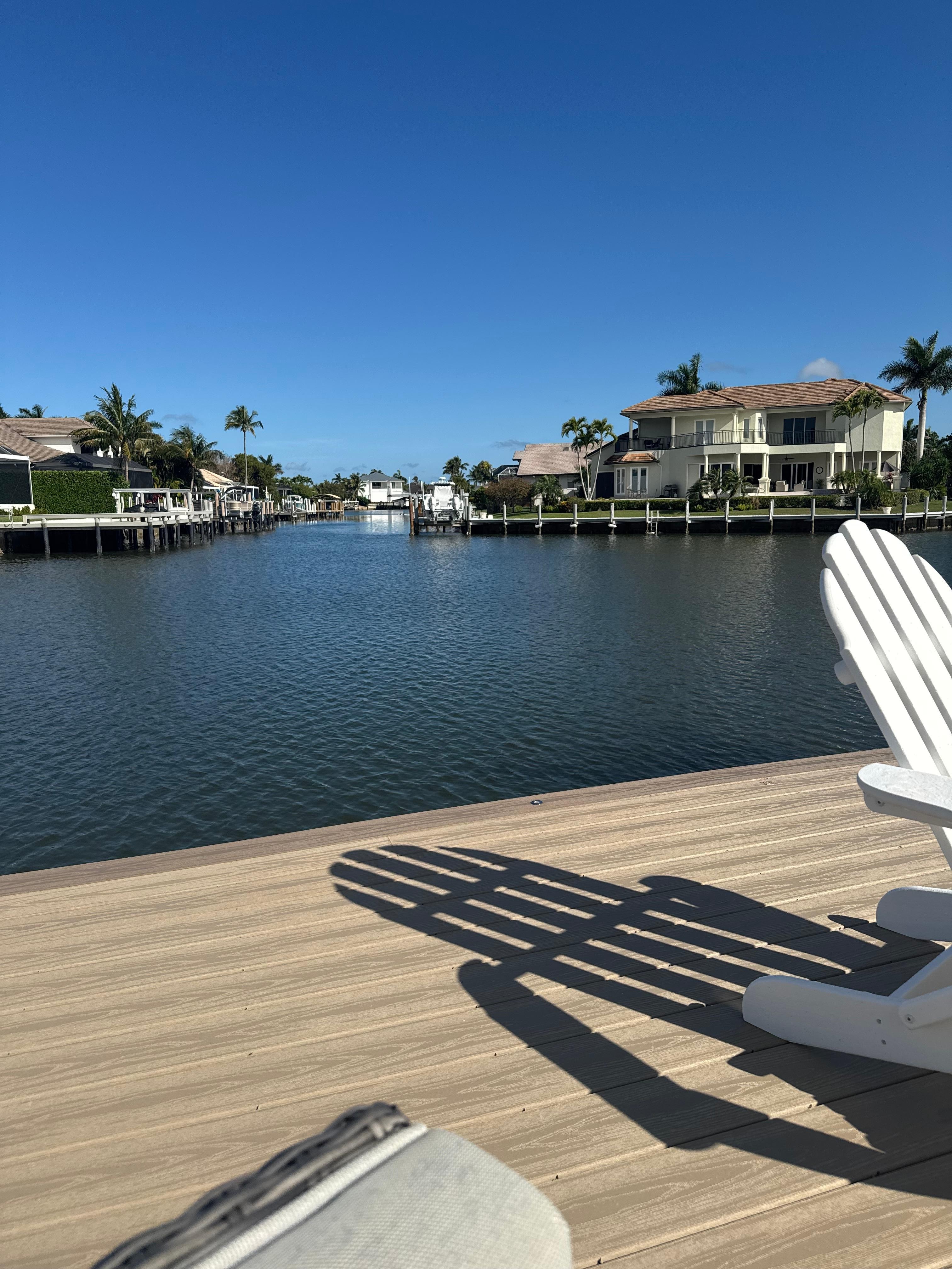 View from the dock