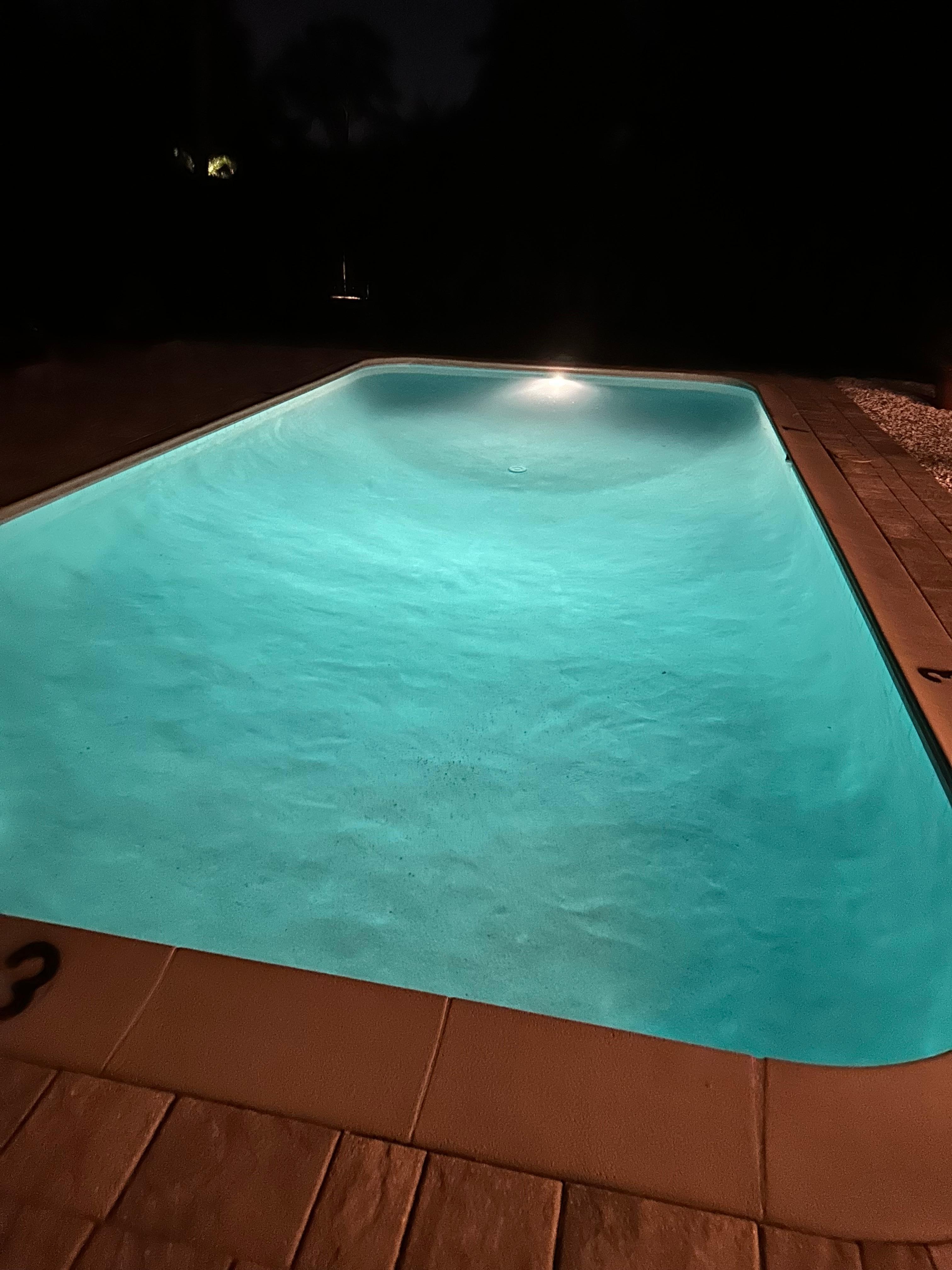 Pool at night