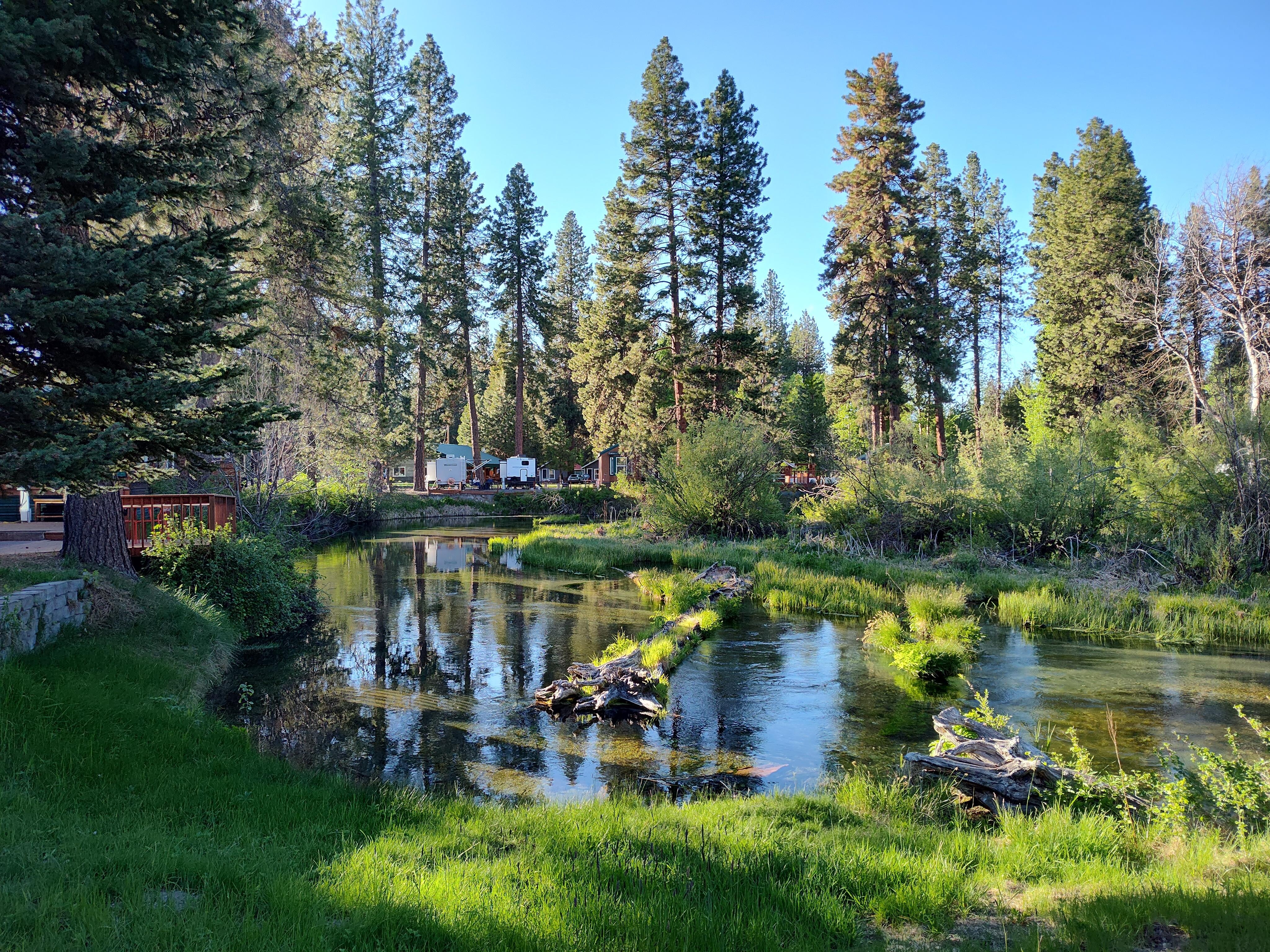 Resort is on a stream