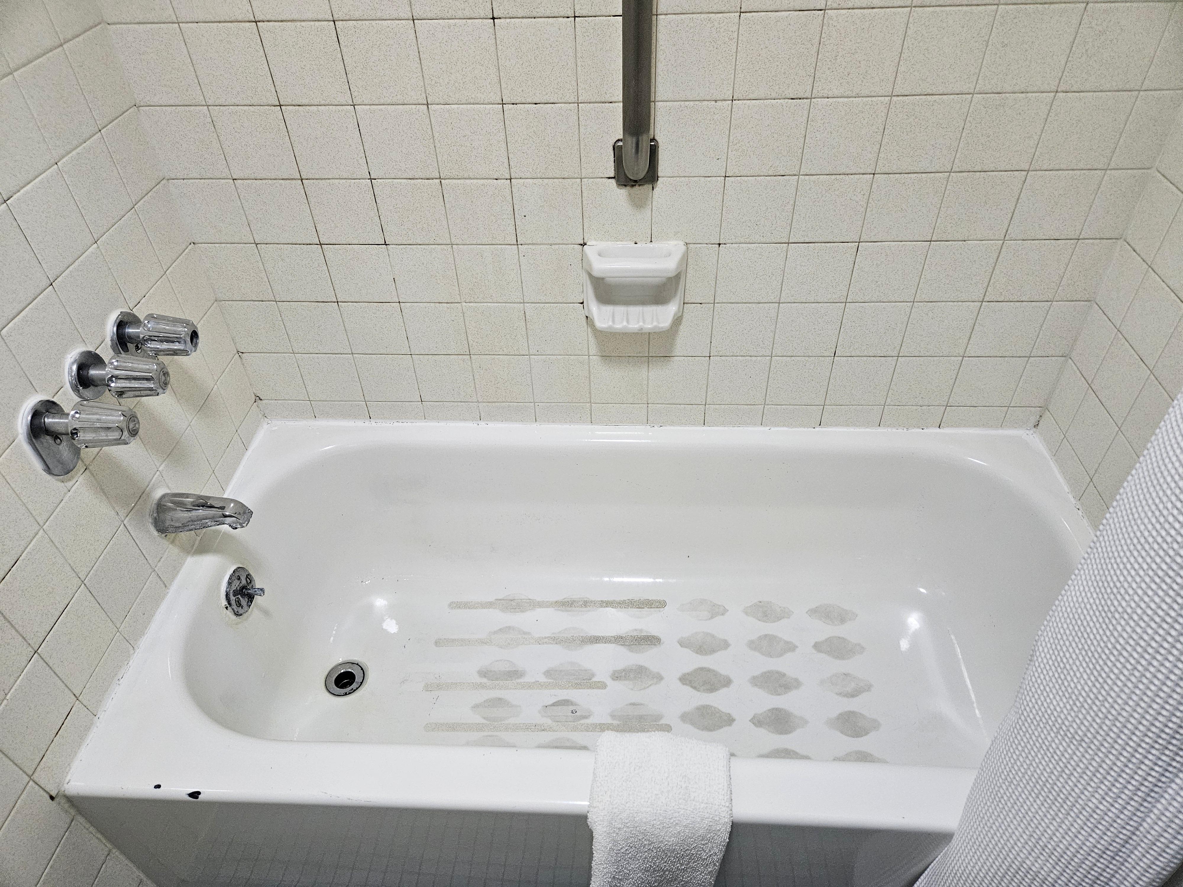 The tub was DISGUSTING and it dripped all night.