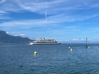 Hotel is conveniently located on water with sublime views. The boat launch is near by and was the best adventure to take because you travel the lake in style and see breathtaking views of the mountains and adorable villages along the lakeside.