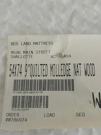 Actual bed sizes