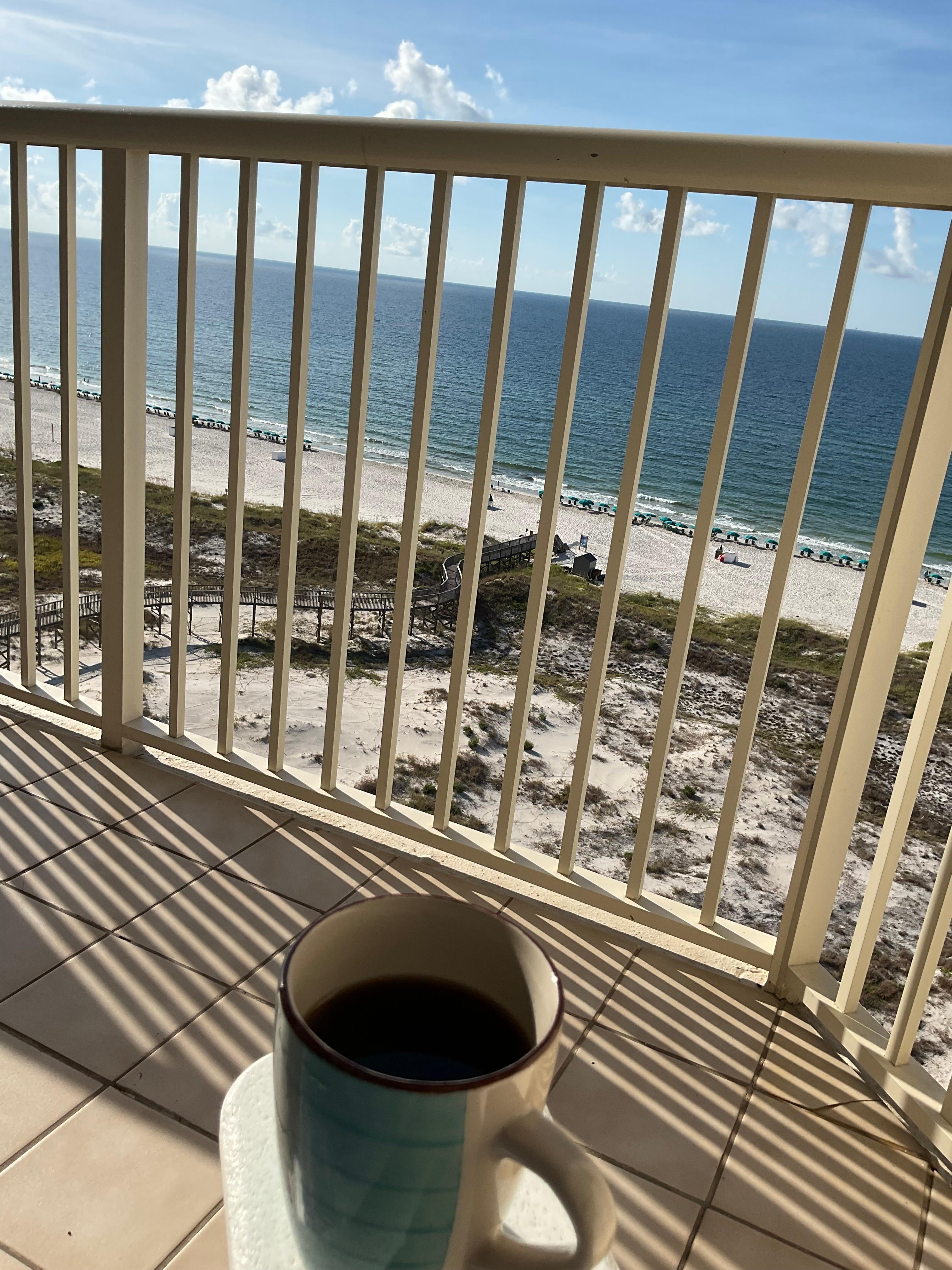 Coffee view each morning. 