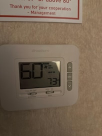 I cannot control the thermostat and it was freezing in the room.