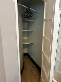 Strangely shaped wardrobe
