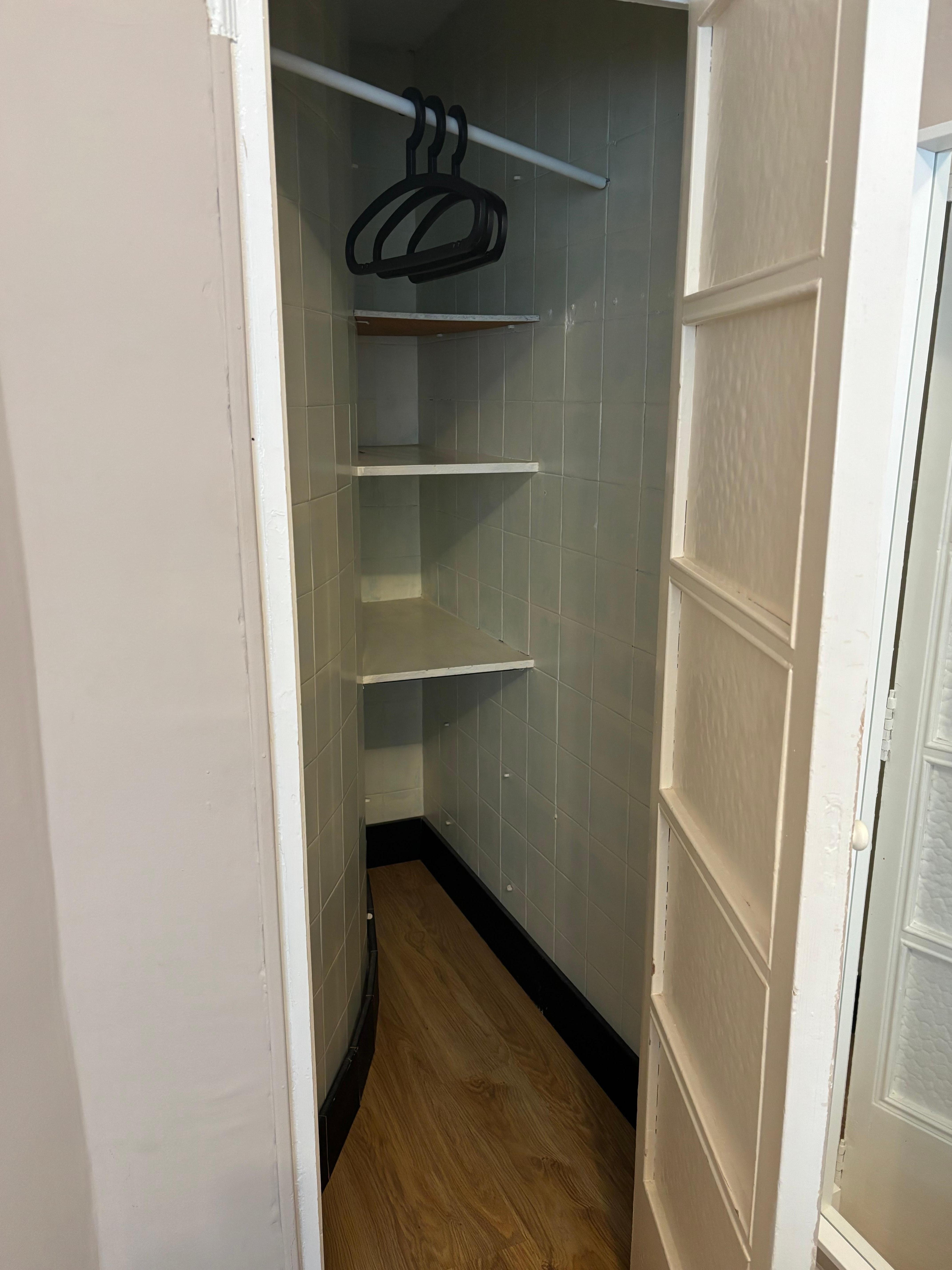 Strangely shaped wardrobe