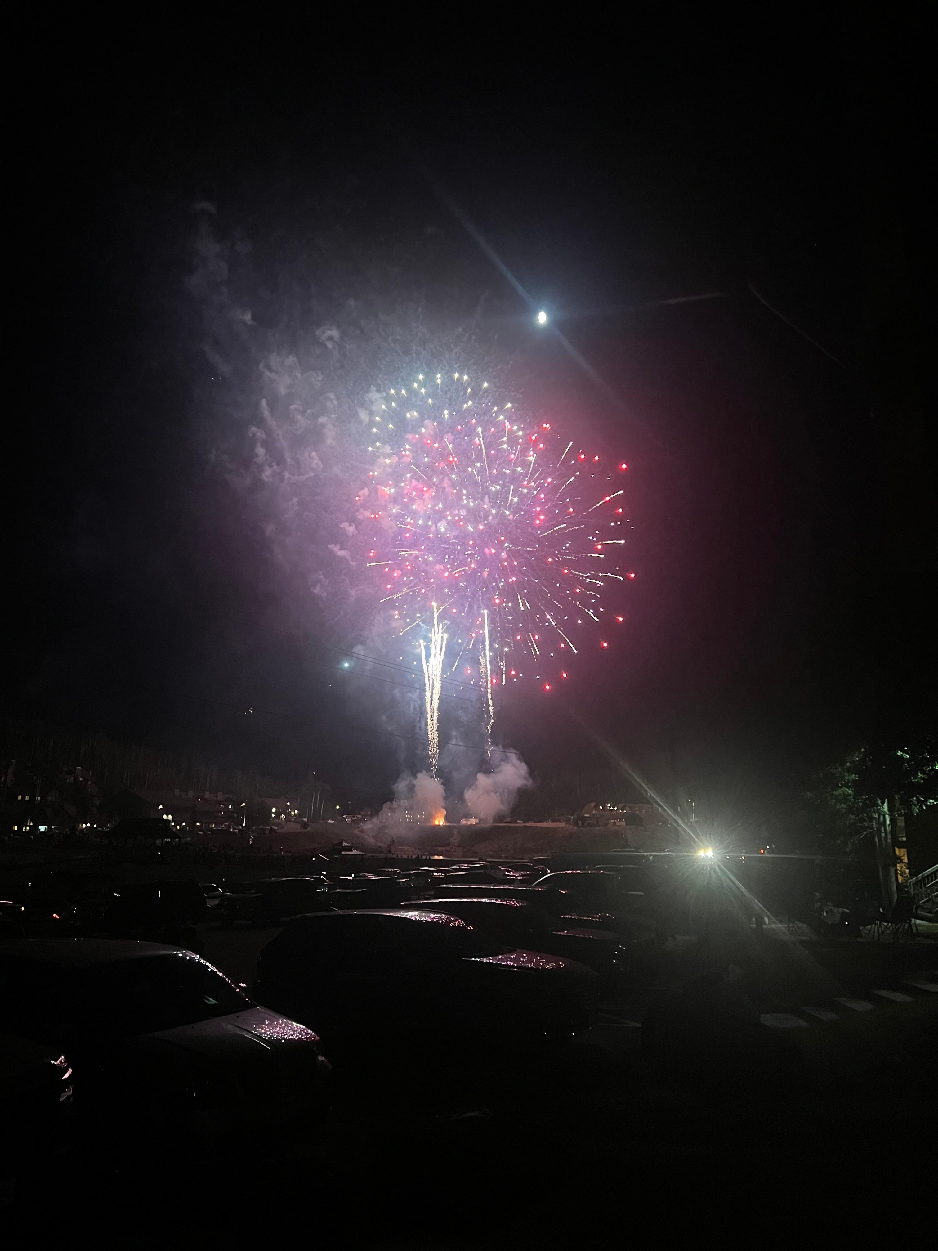 4th of July fireworks just outside of the property 