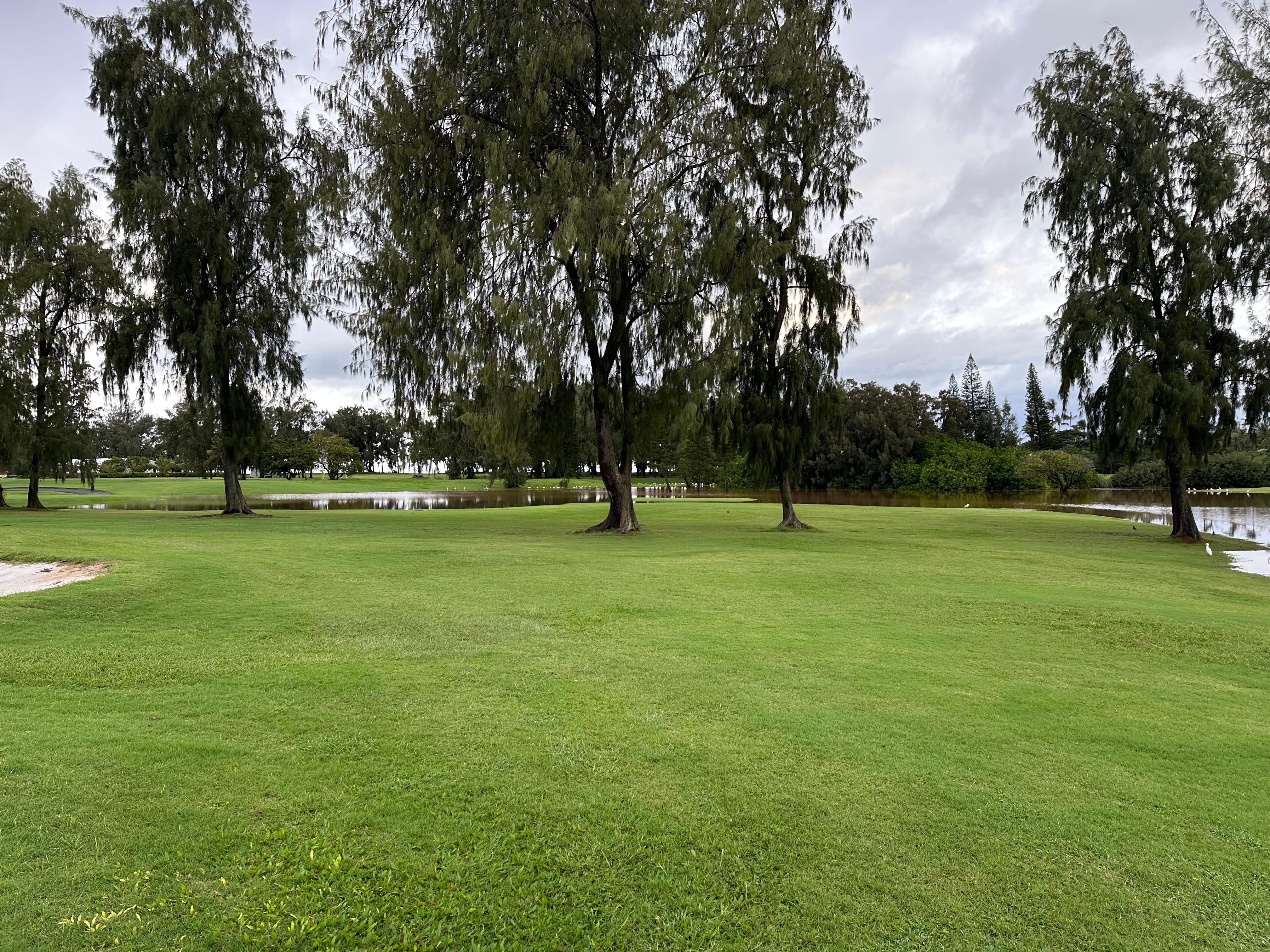 Right in the golf course, lots of walking paths nearby