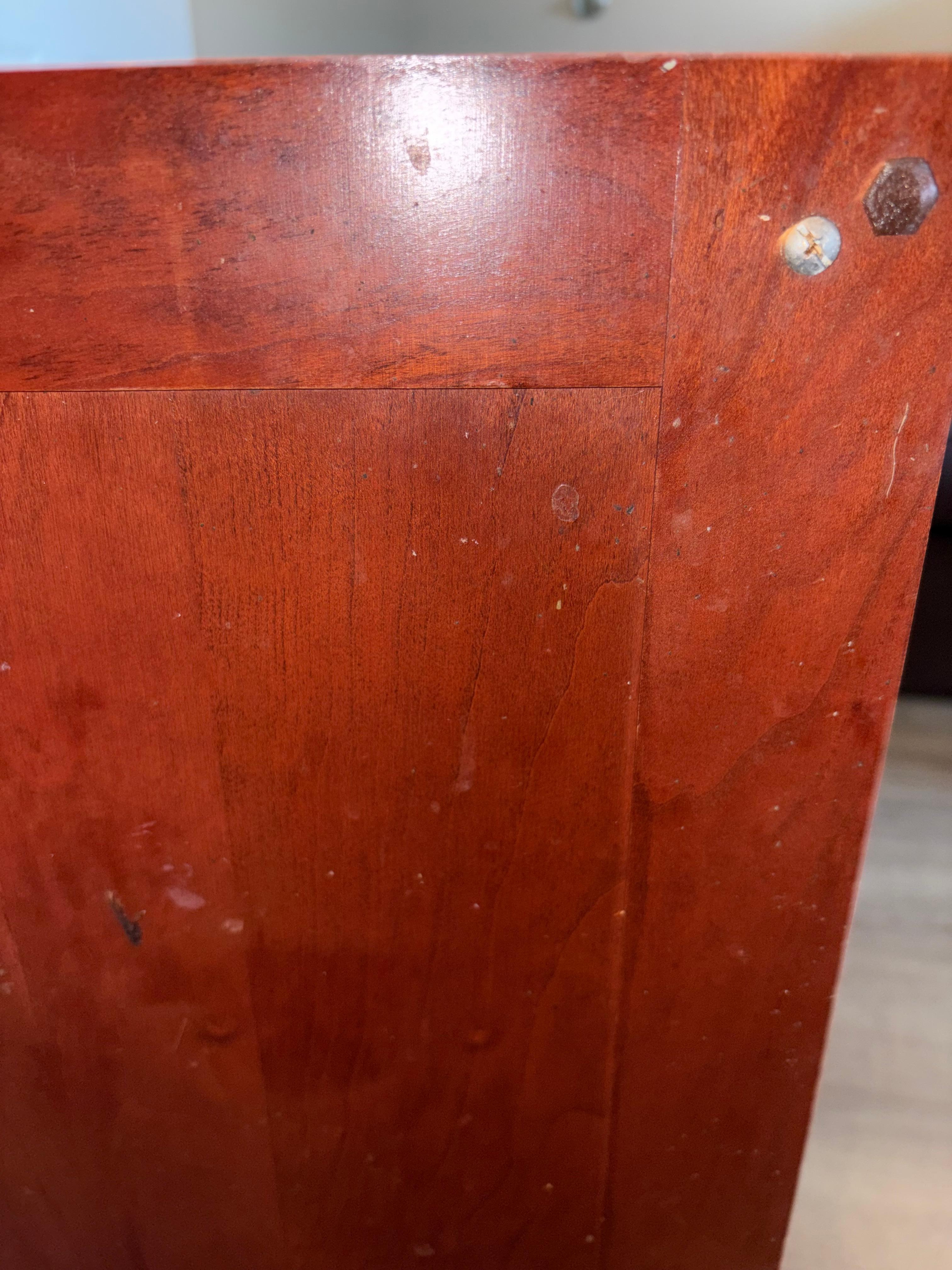 Cabinet with bedbug traces