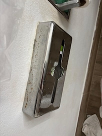 Rusted with empty tissue box