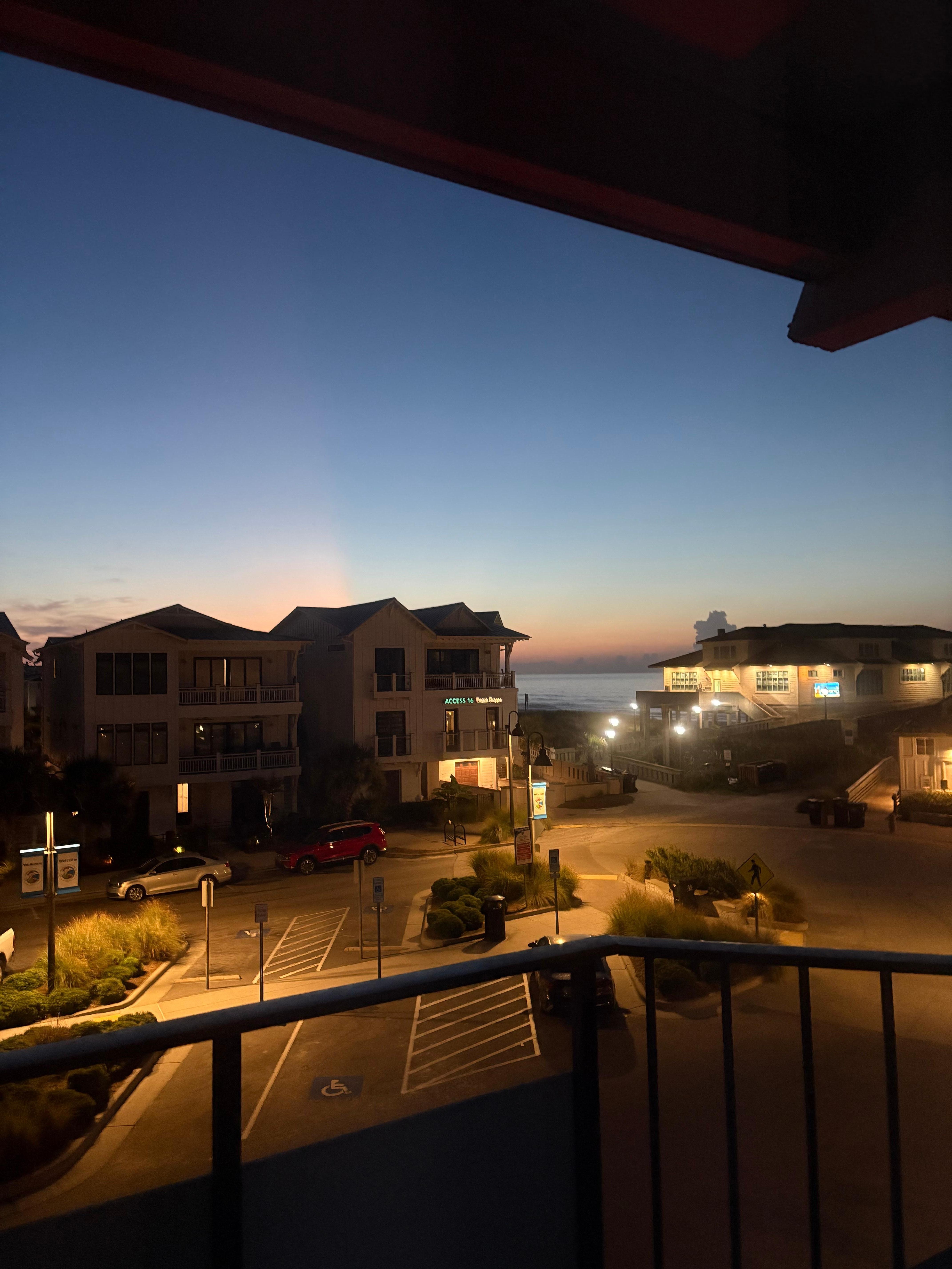 The view from my room at sunrise 