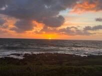 Sunrise from nearby beach