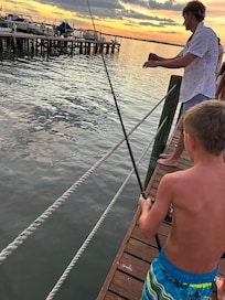 Evening fishing on the pier:)