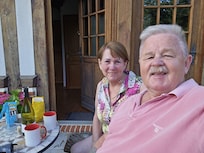 A relaxing hot day in July